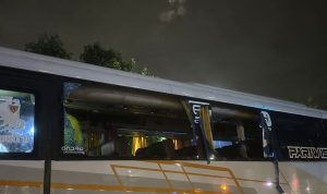 Imbas Bentrok Suporter di Tol Jagorawi, Dua Bus Rusak, 4 Orang Luka
