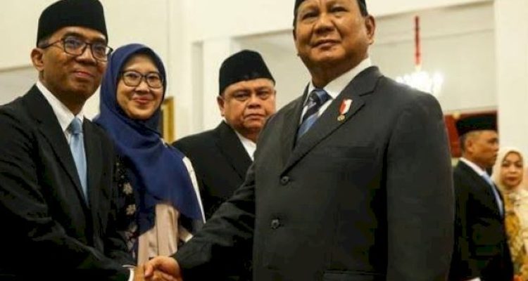 Presiden Prabowo Lantik Enam Pejabat Negara di Jakarta