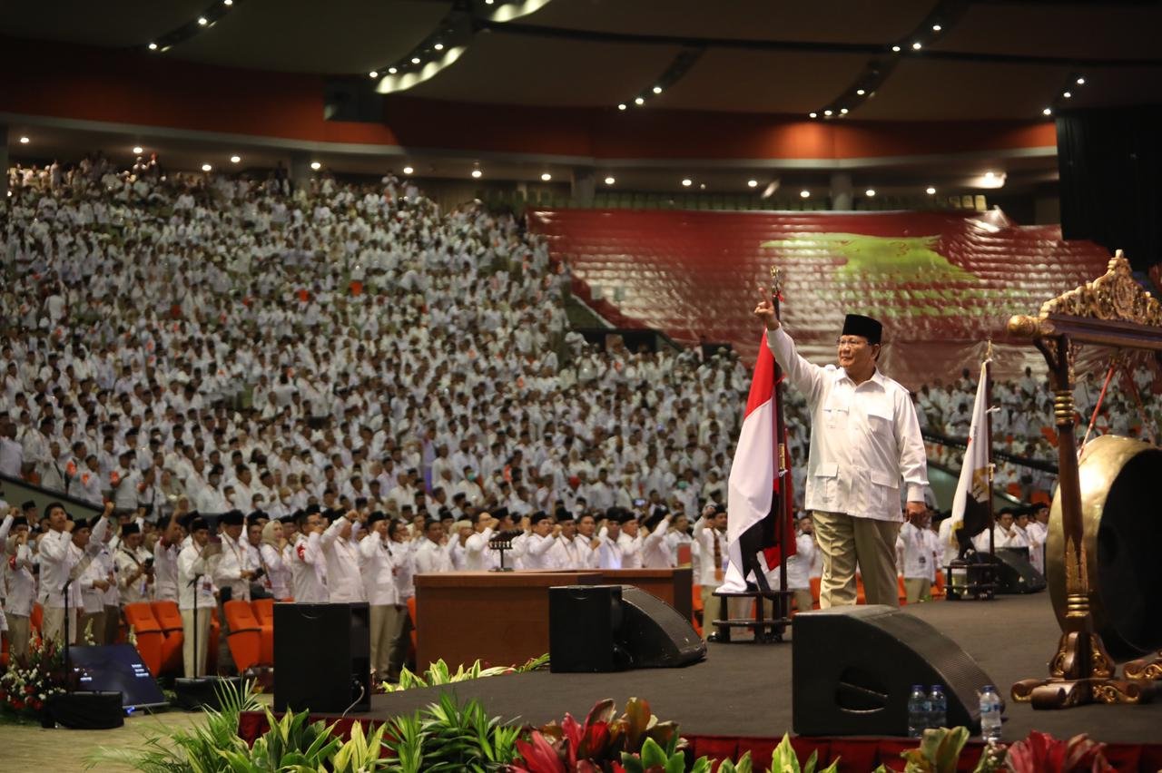 HUT ke-17 Partai Gerindra, Prabowo Jawab Kritikan Kabinet Gemuk : Yang Penting Hasilnya !