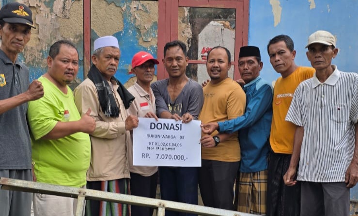 Aksi Peduli Warga Pasir Jambu Lebak, Galang Dana untuk Korban Kebakaran