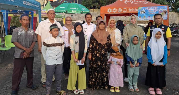 Bumdes Cipayung Girang Gelar Bazar Ramadan sekaligus Santunan Anak Yatim