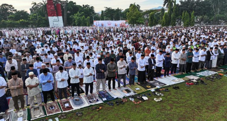 Salat Id di Lapangan Tegar Beriman, Bupati Bogor Sampaikan Makna Idul Fitri